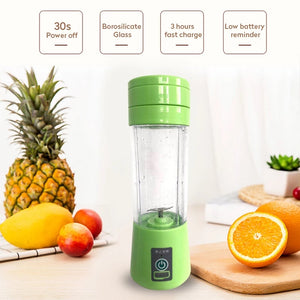 Portable and rechargeable battery juice blender